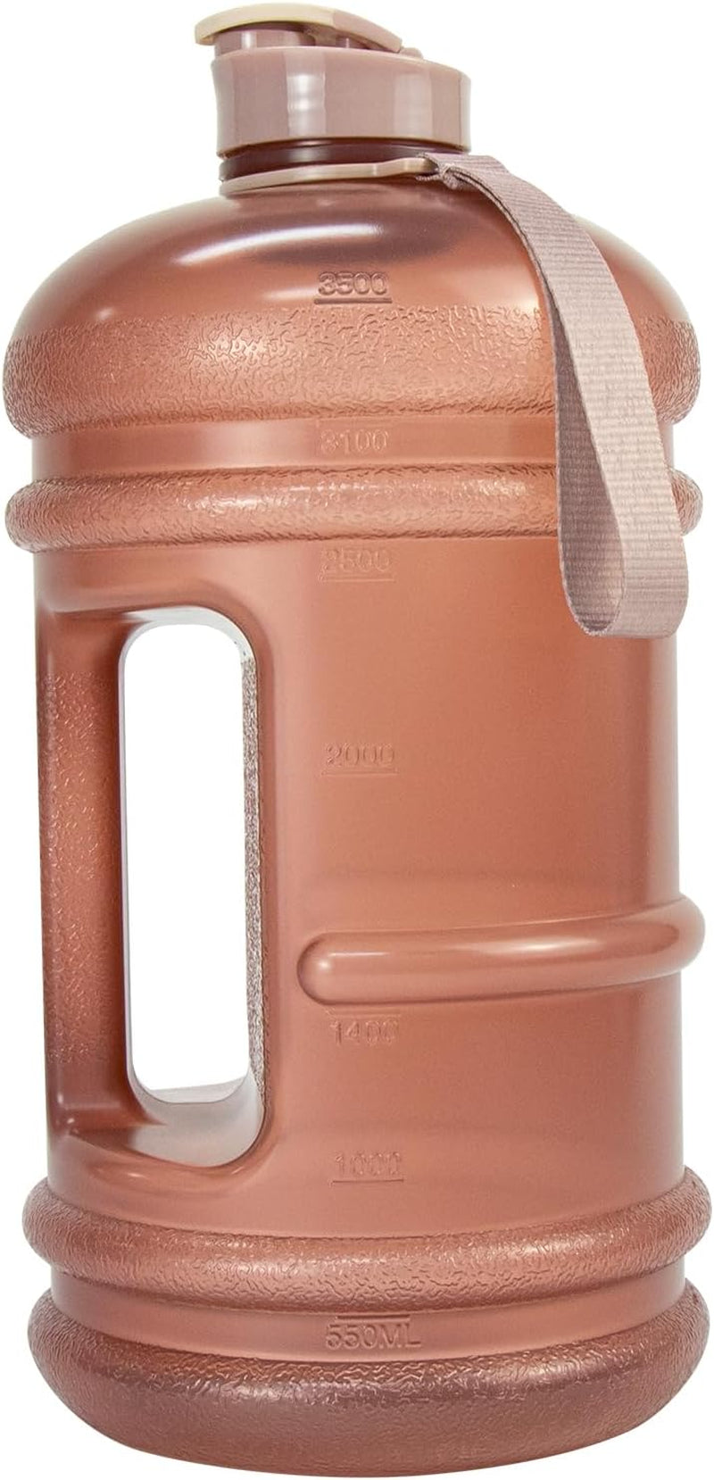 2 Liter Water Bottles - Half Gallon Water Bottle BPA Free - Ideal for Gym, Big Water Jug, Reusable Sports Bottle with Measurements Marked Drink Container (2.2L 74Oz Matte Black Water Jugs) | Half Gallon, Water Bottle, BPA Free, Ideal for Gym, Big Water Jug