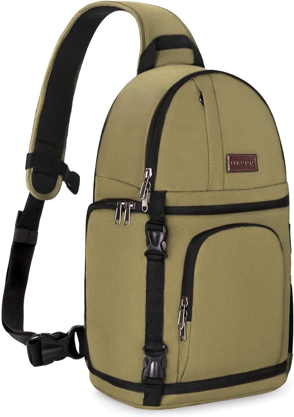 Camera Sling Bag, Dslr/Slr/Mirrorless Camera Case Shockproof Photography Camera Backpack with Tripod Holder & Removable Modular Inserts Compatible with Canon/Nikon/Sony/Fuji, Deep Teal