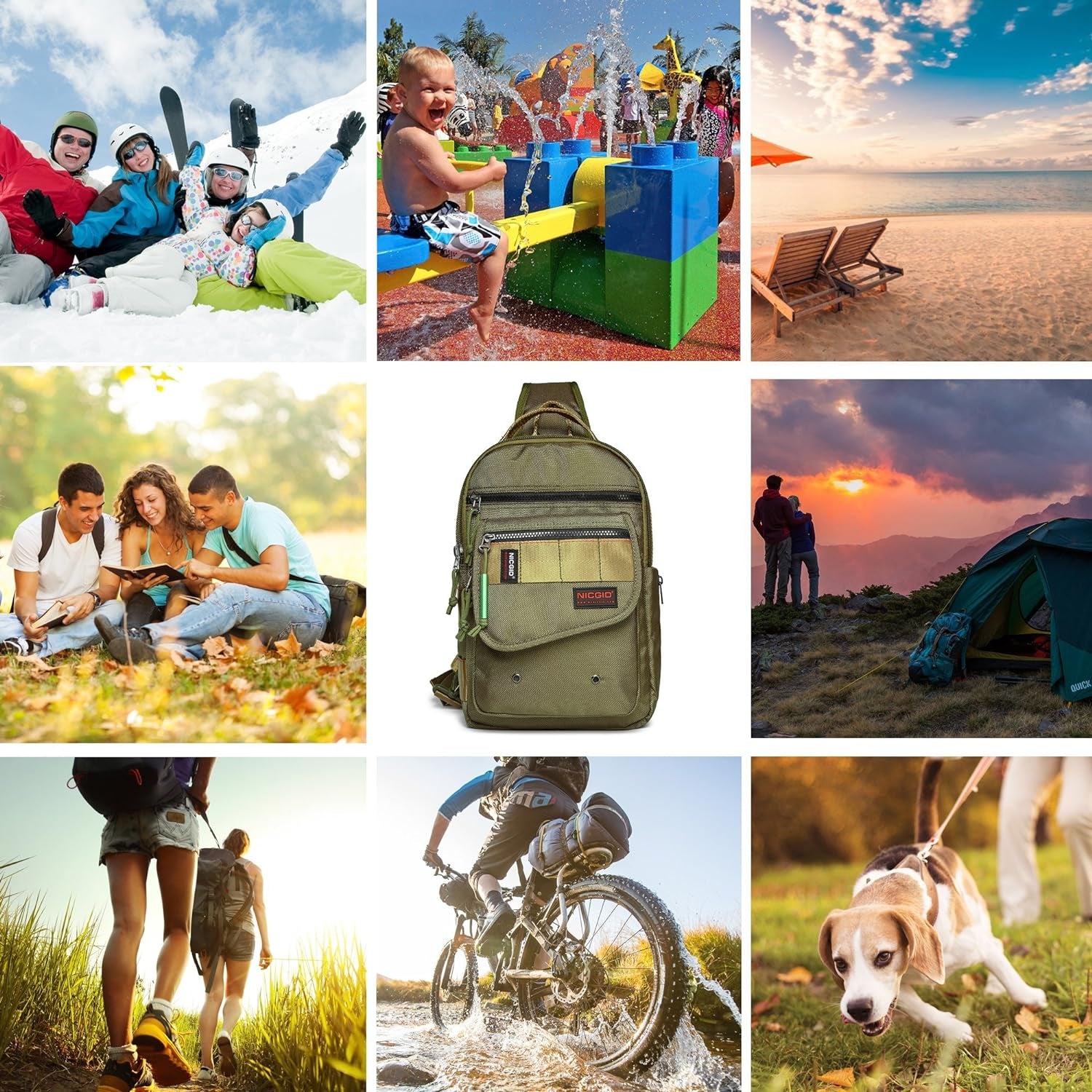 Unisex Travel Sling Bag