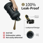 2 Liter Water Bottles - Half Gallon Water Bottle BPA Free - Ideal for Gym, Big Water Jug, Reusable Sports Bottle with Measurements Marked Drink Container (2.2L 74Oz Matte Black Water Jugs) | Half Gallon, Water Bottle, BPA Free, Ideal for Gym, Big Water Jug