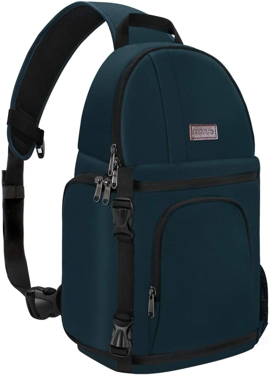 Camera Sling Bag, Dslr/Slr/Mirrorless Camera Case Shockproof Photography Camera Backpack with Tripod Holder & Removable Modular Inserts Compatible with Canon/Nikon/Sony/Fuji, Deep Teal