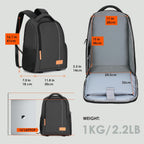 Camera Backpack for Photographers - Compact 15L Camera Bag with 15.6 Inch Laptop Compartment 