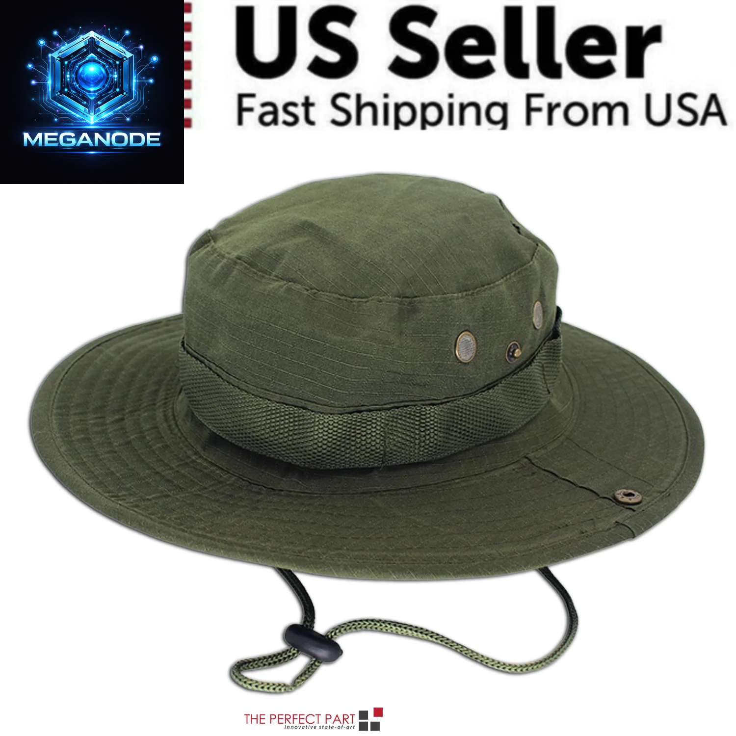 Wide Brim Sun Hat UV Protection Bucket Cap for Hiking Camping Fishing Safari Men