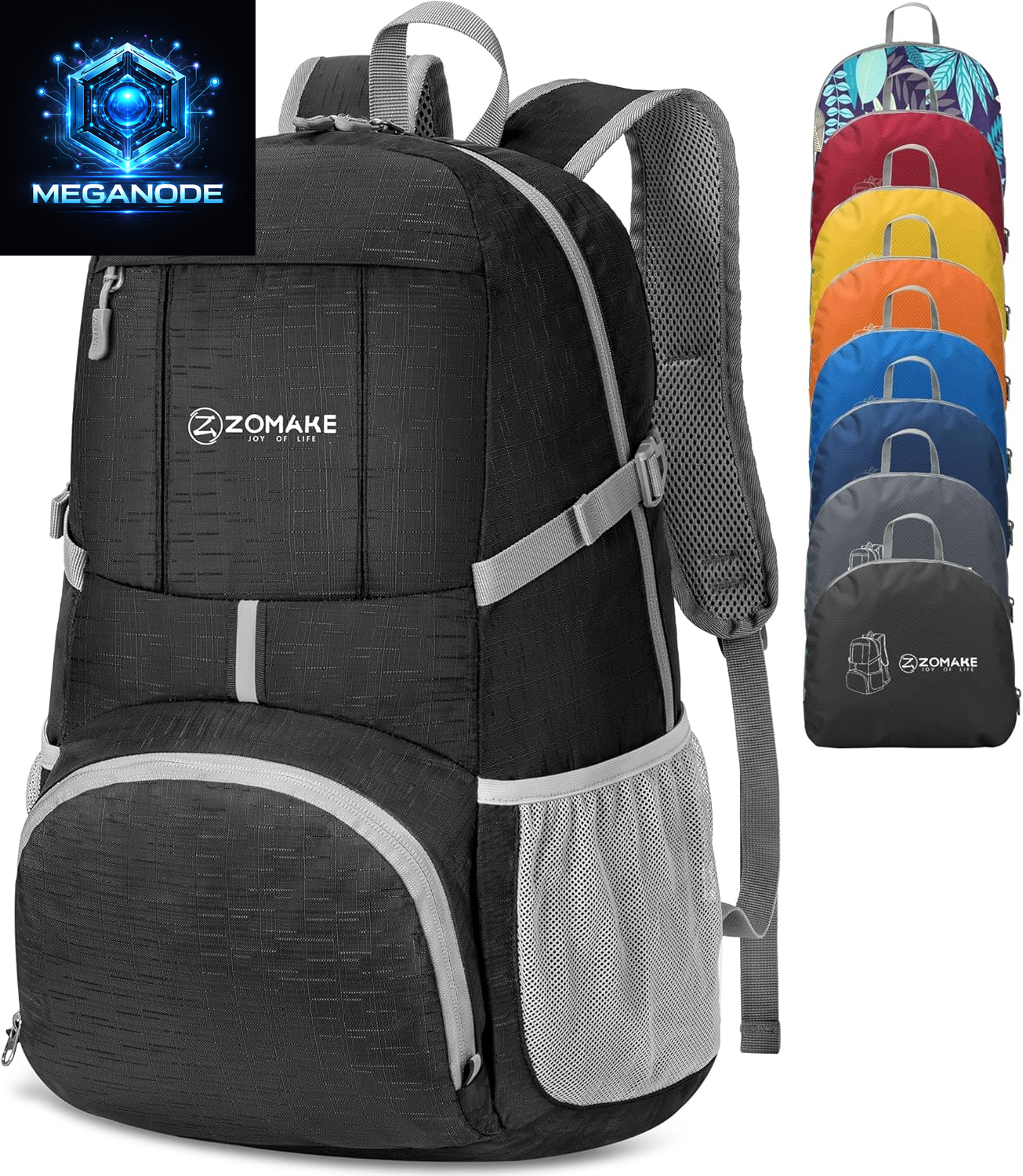 Lightweight Packable Backpack 35L, Light Foldable Backpacks Water Resistant 