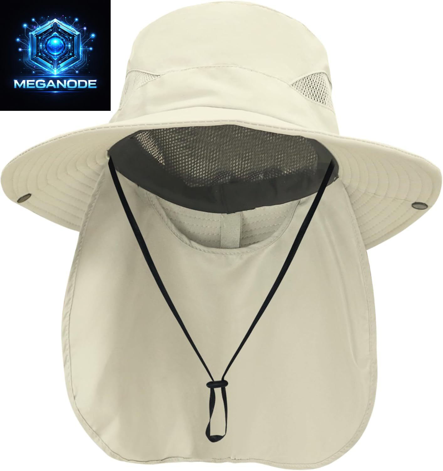 Sun Hats for Men Women with Neck Flap UPF 50+ UV Protection Wide Brim Bucket Hat Safari Hiking Fishing Hats