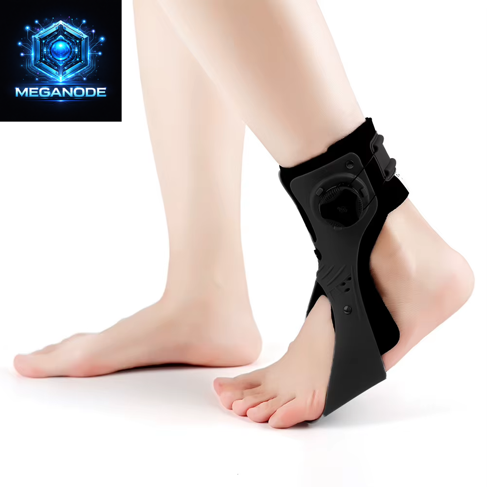 Ankle Joint Foot Orthosis Foot Drop Support Brace Weightlight Easy Wearing Adjustable Tightness Improve Foot Drop for Paralysis