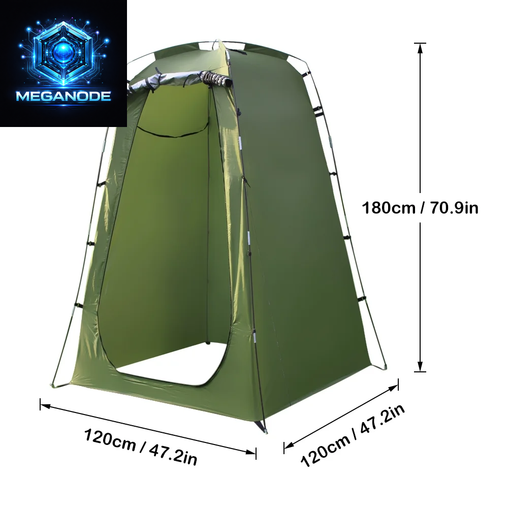 Portable Outdoor Shower Bath Changing Fitting Room Tent Shelter Camping Beach Privacy Toilet,Army Green