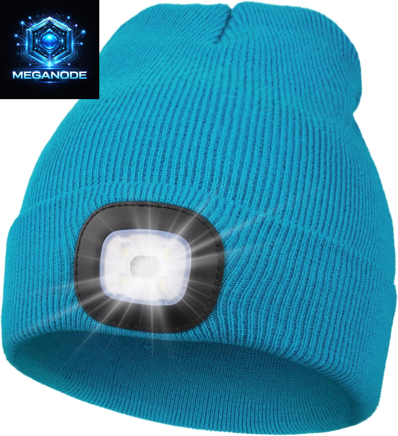 Unisex Hat with Light, USB Rechargeable Hands Free Headlamp LED Beanie