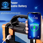 Portable Powerful USB Rechargeable Flashlight Solar LED Light with COB 