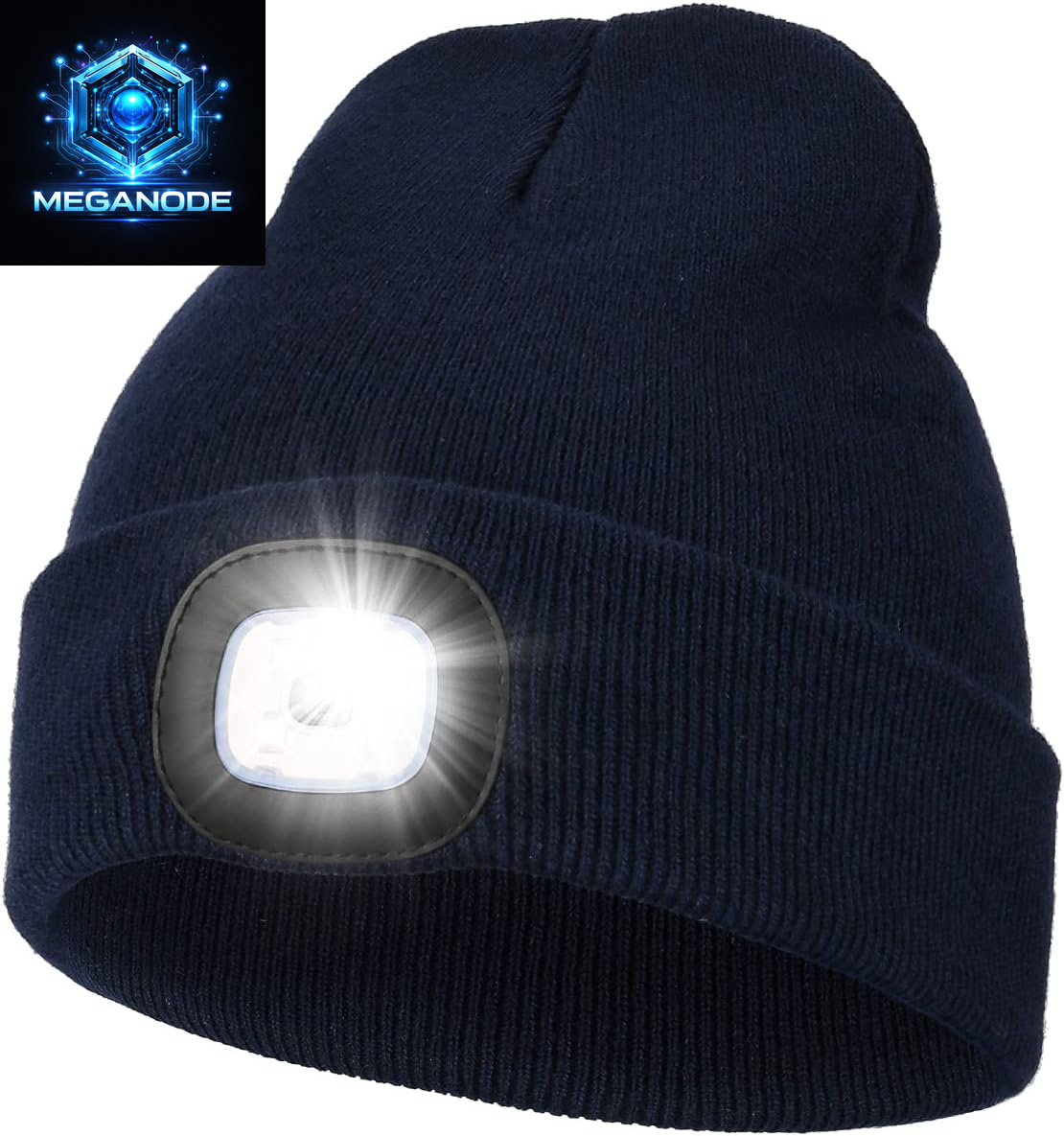 Unisex Hat with Light, USB Rechargeable Hands Free Headlamp LED Beanie