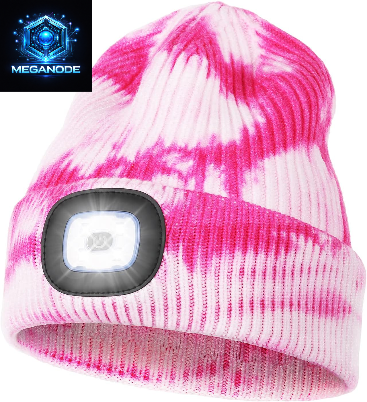Unisex Hat with Light, USB Rechargeable Hands Free Headlamp LED Beanie