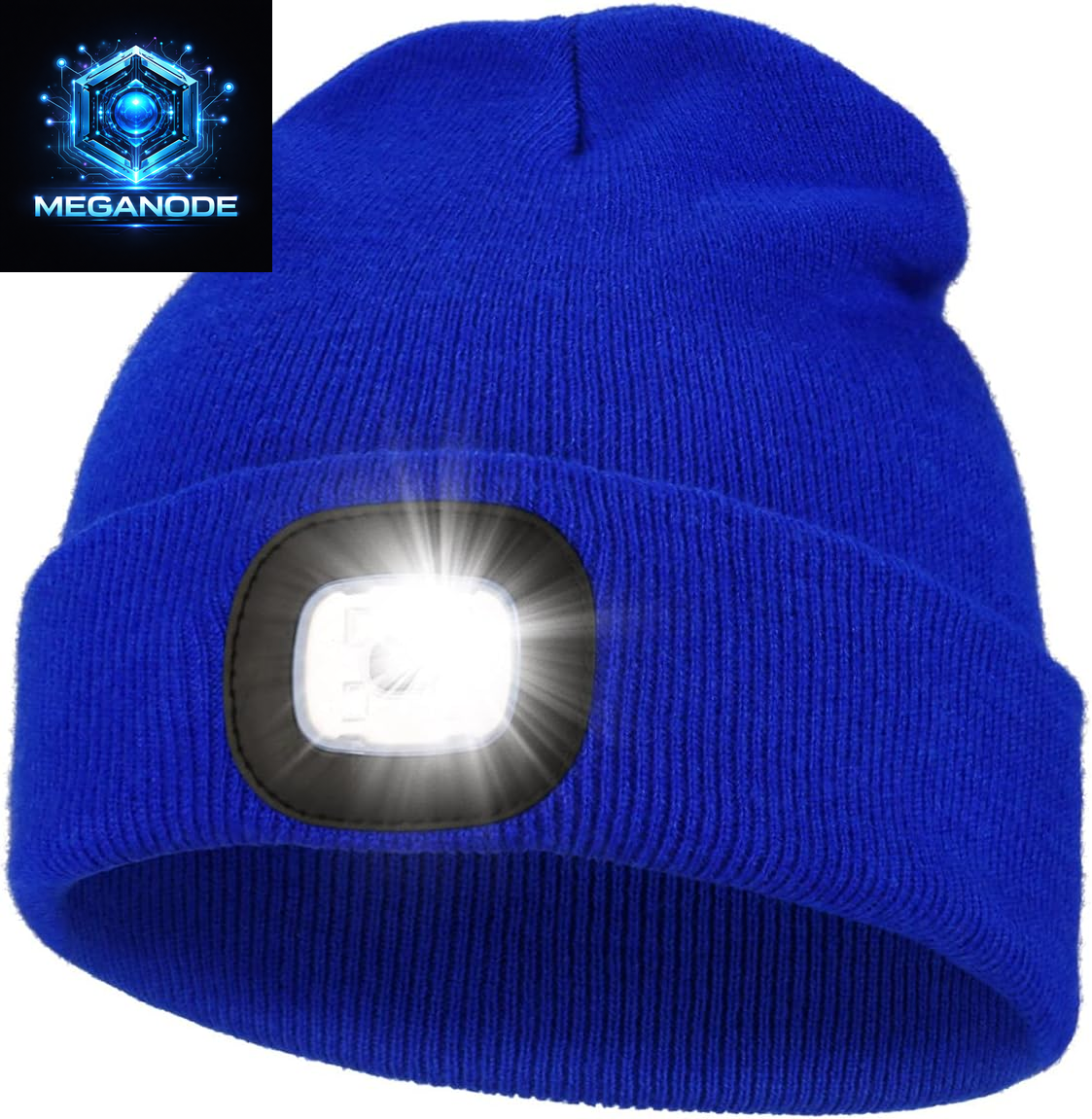 Unisex Hat with Light, USB Rechargeable Hands Free Headlamp LED Beanie