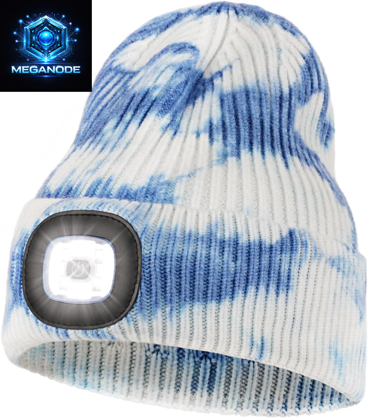 Unisex Hat with Light, USB Rechargeable Hands Free Headlamp LED Beanie