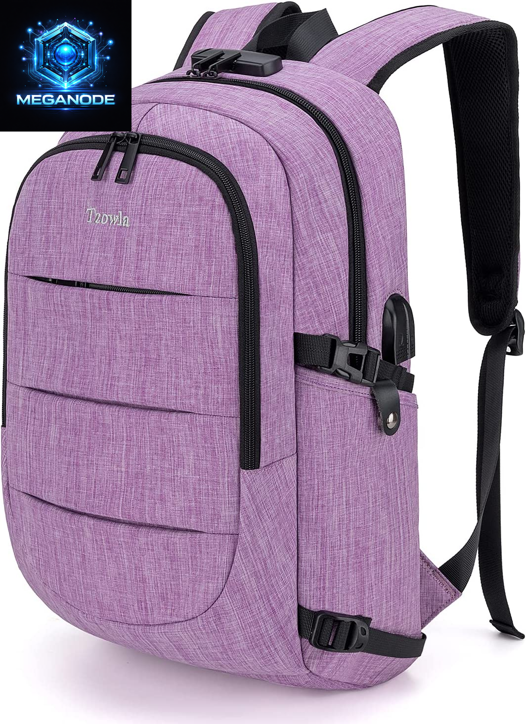 Travel Laptop Backpack Water Resistant Anti-Theft Bag with USB Charging Port and Lock 15.6 Inch Computer Business Backpacks for Women Men Work College Gift,Casual Daypack