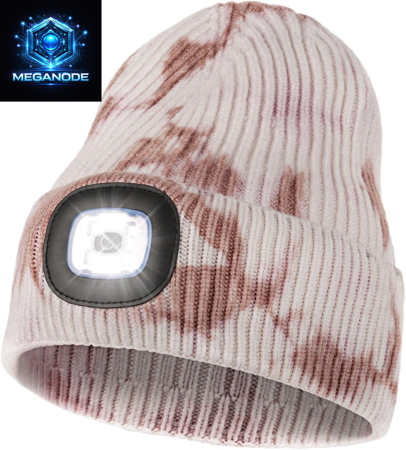 Unisex Hat with Light, USB Rechargeable Hands Free Headlamp LED Beanie