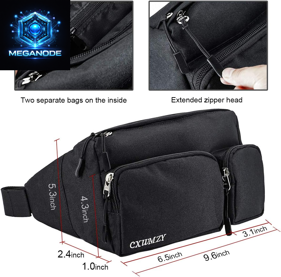 Fanny Packs for Women & Men, Waist Bag Hip Bum Bag 