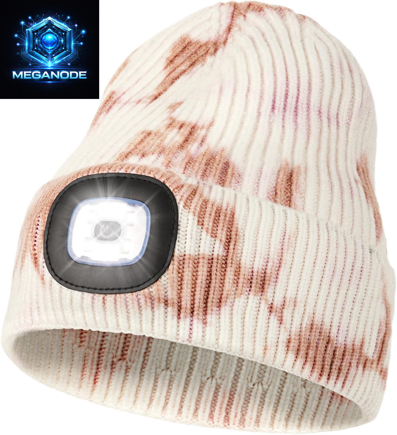 Unisex Hat with Light, USB Rechargeable Hands Free Headlamp LED Beanie