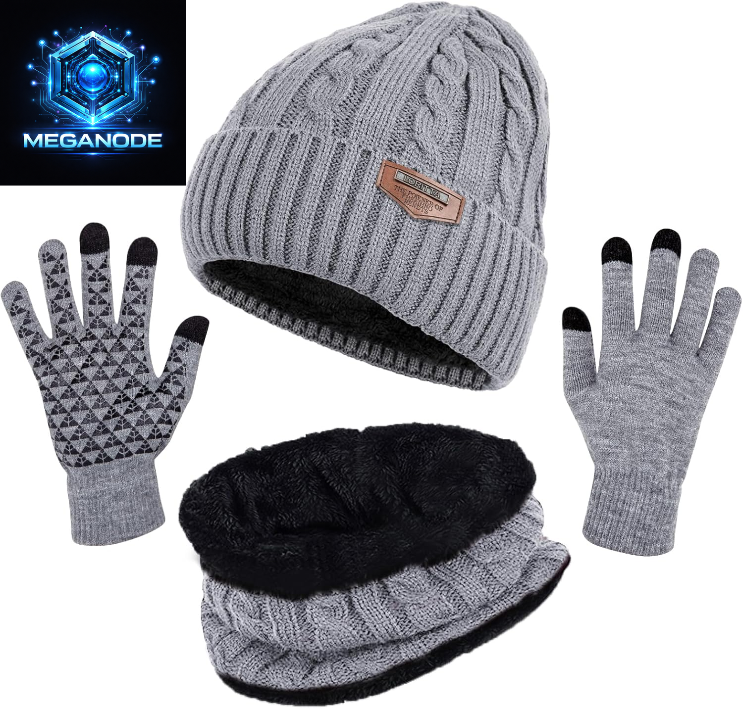 Winter Beanie Hats Scarf Gloves and  Skull Cap Neck Warmer 