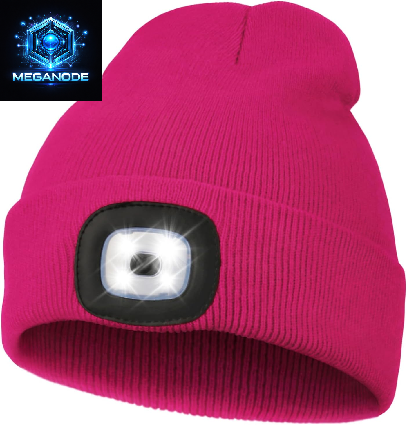 Unisex Hat with Light, USB Rechargeable Hands Free Headlamp LED Beanie