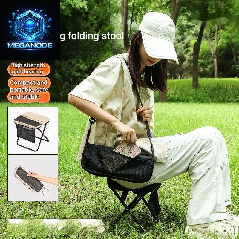 Foldable Backpack Stool Portable Folding Stool with Carry Bag Lightweight Mini Easy Carry Outdoor Chair for Travel for Travel 의자