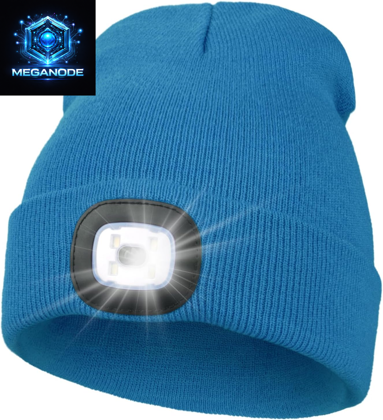 Unisex Hat with Light, USB Rechargeable Hands Free Headlamp LED Beanie