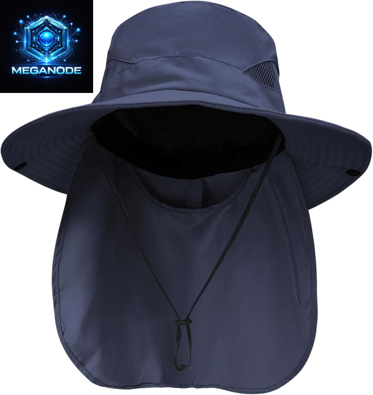 Sun Hats for Men Women with Neck Flap UPF 50+ UV Protection Wide Brim Bucket Hat Safari Hiking Fishing Hats