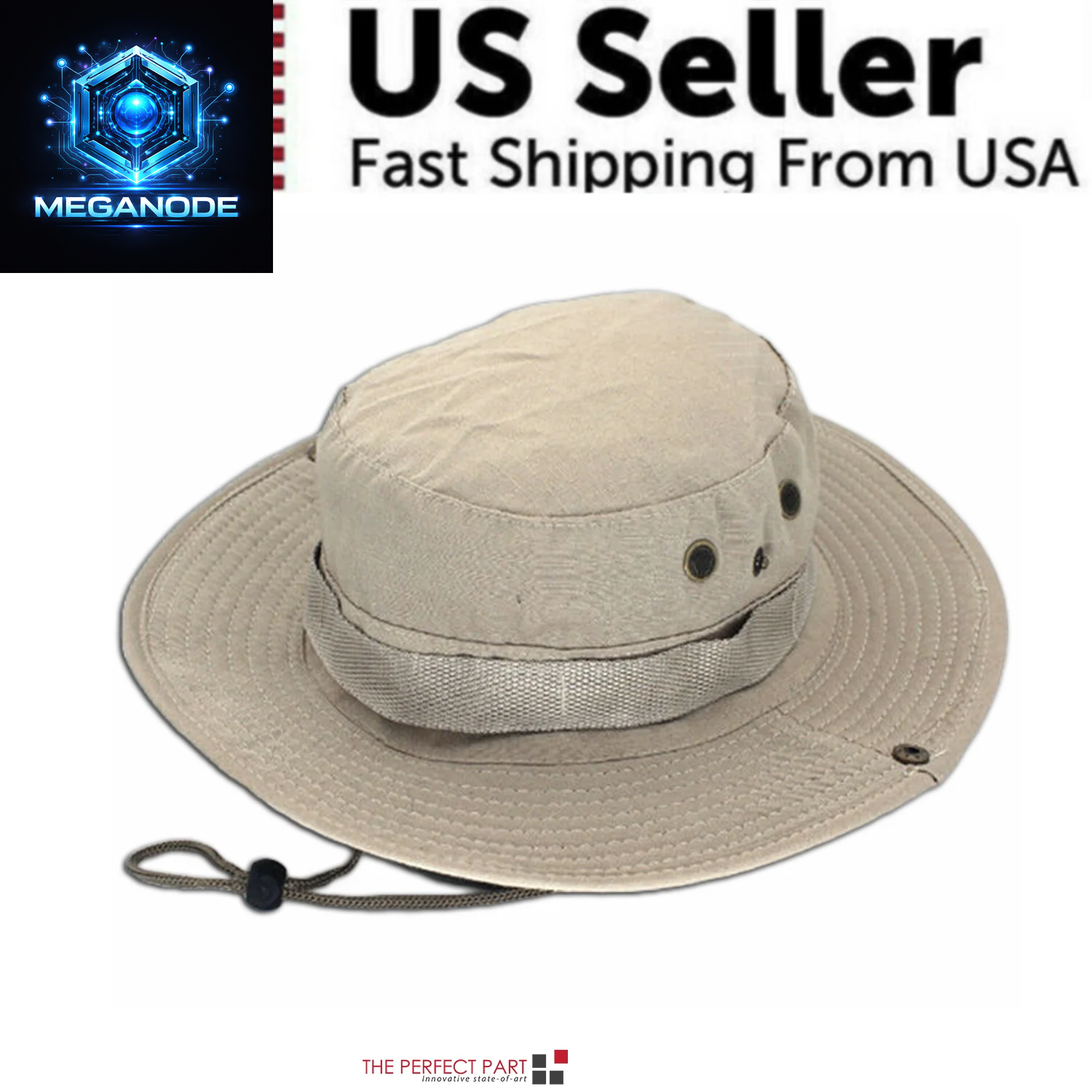 Wide Brim Sun Hat UV Protection Bucket Cap for Hiking Camping Fishing Safari Men