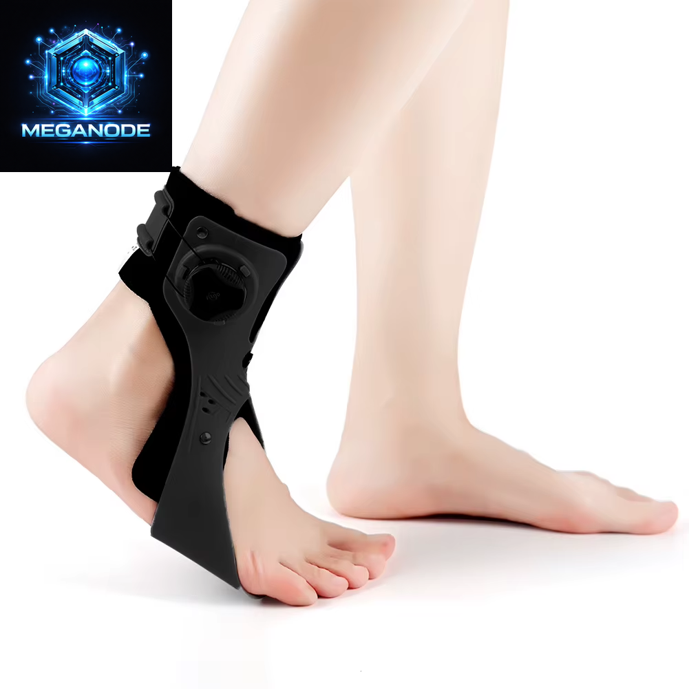 Ankle Joint Foot Orthosis Foot Drop Support Brace Weightlight Easy Wearing Adjustable Tightness Improve Foot Drop for Paralysis