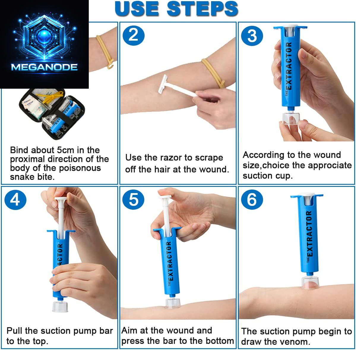 Snake Bite Kit, Bee Sting Kit, Emergency First Aid Supplies