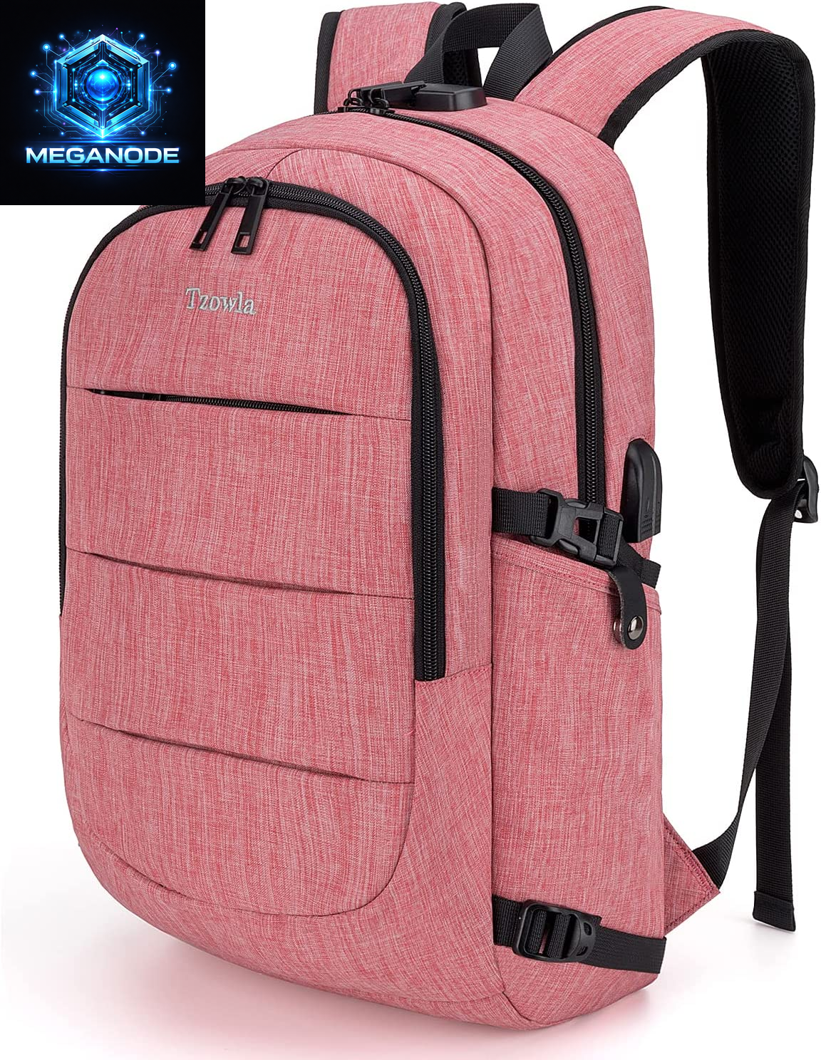 Travel Laptop Backpack Water Resistant Anti-Theft Bag with USB Charging Port and Lock 15.6 Inch Computer Business Backpacks for Women Men Work College Gift,Casual Daypack