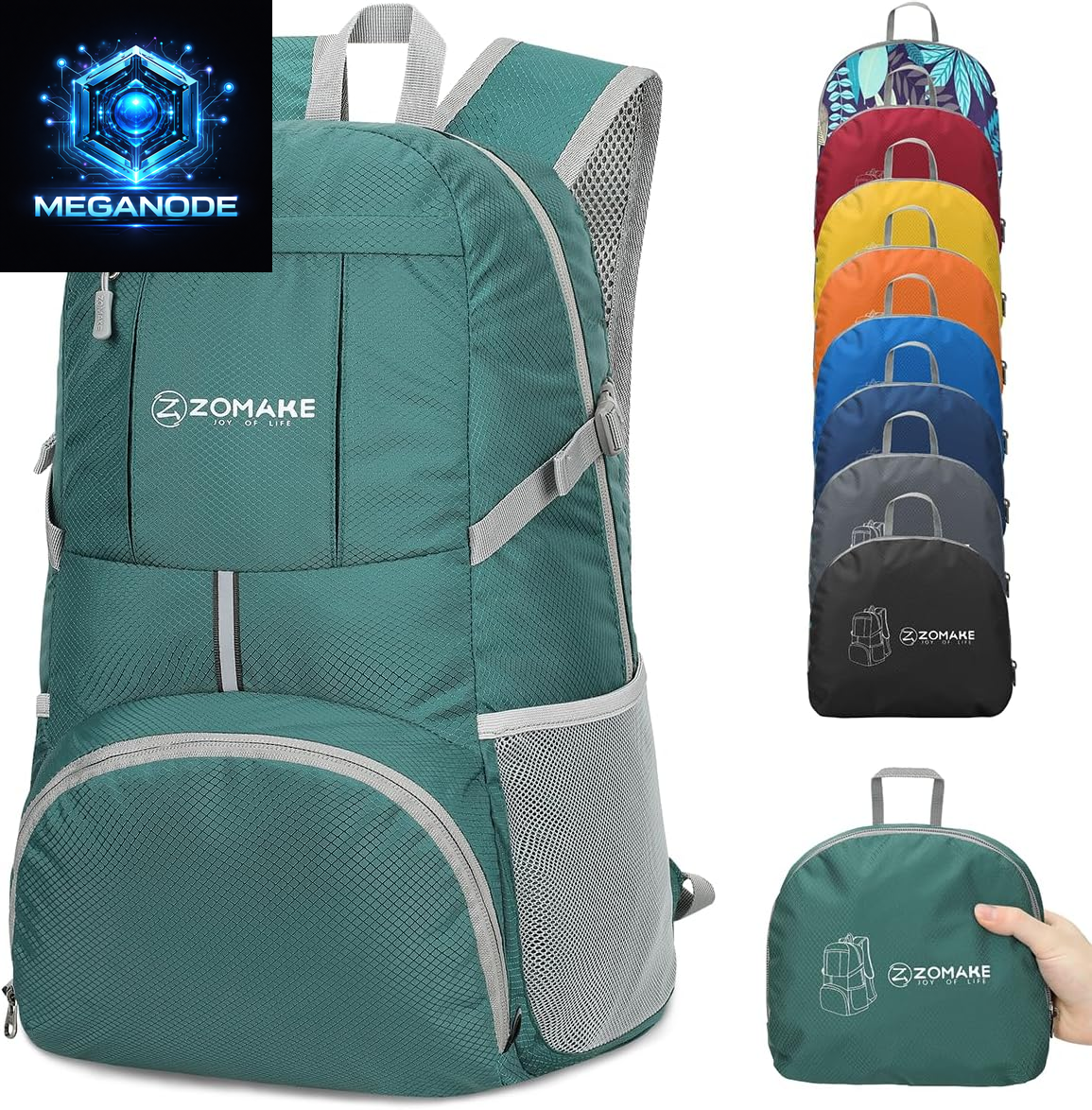 Lightweight Packable Backpack 35L, Light Foldable Backpacks Water Resistant 