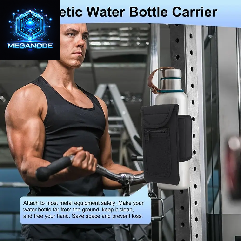Magnetic Gym Water Bottle Bag Holder