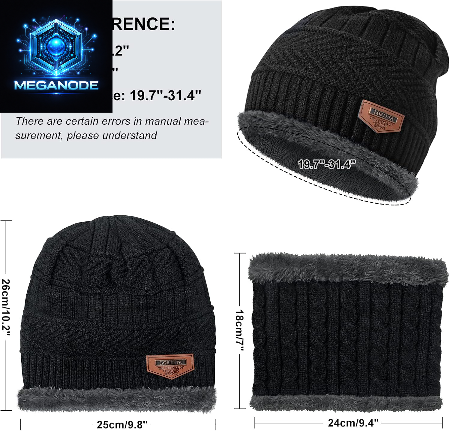 Winter Beanie Hats Scarf Gloves and  Skull Cap Neck Warmer 