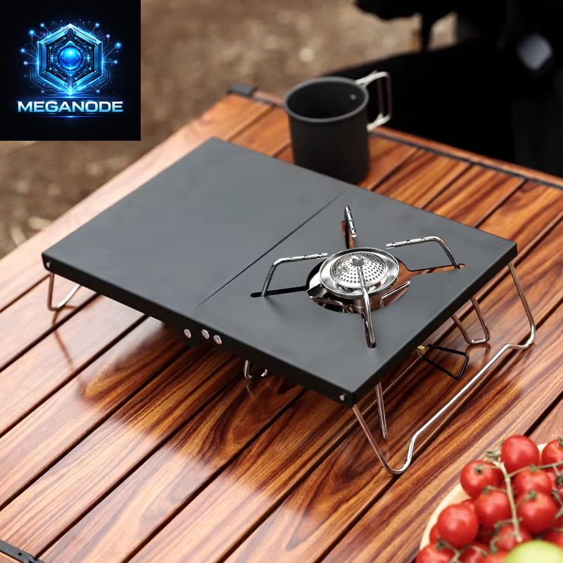 Outdoor Camping Camping Folding Table Spider Stove Accessories Portable Table Aluminum Alloy Camping Barbecue Table Parrilla