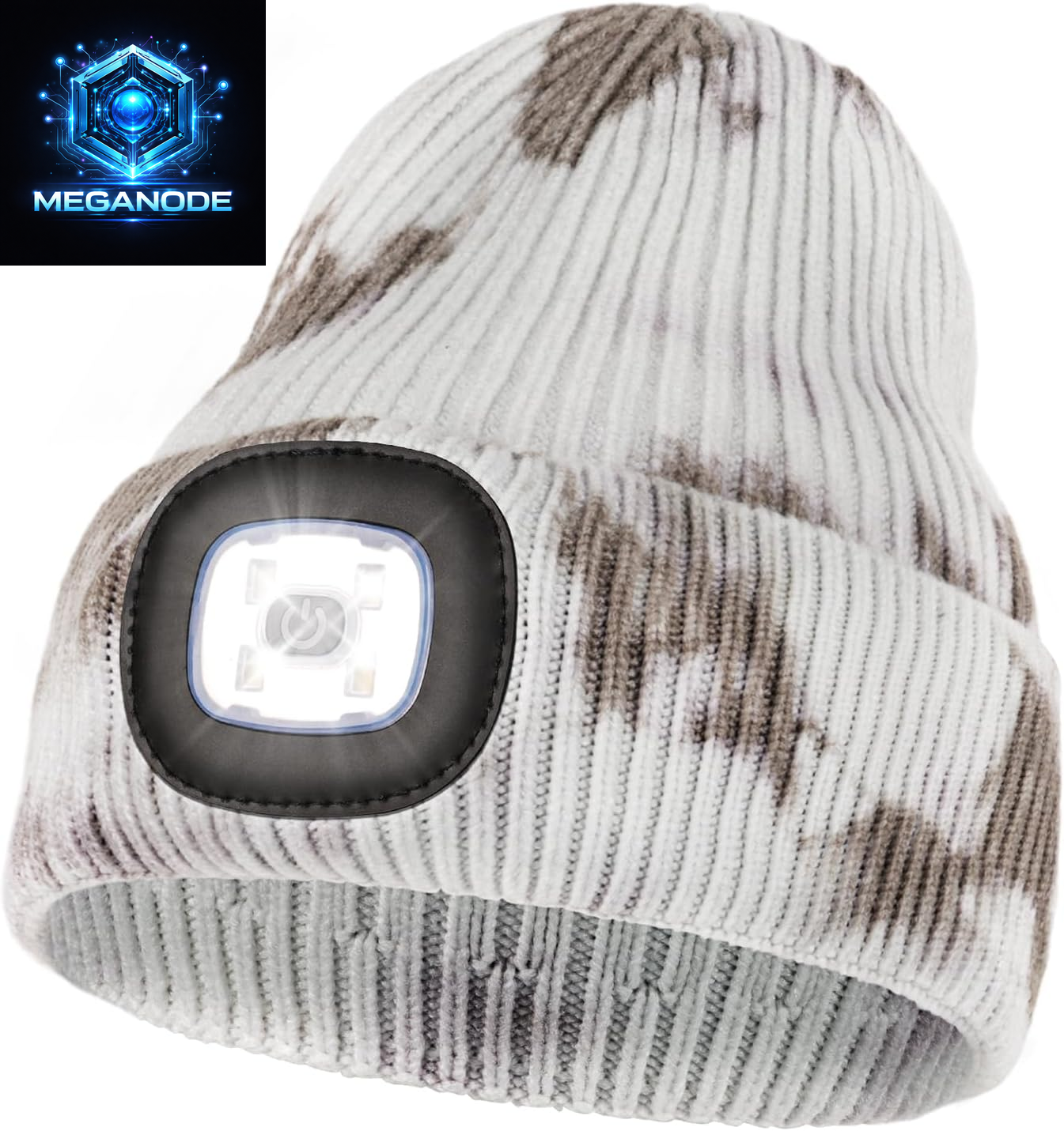 Unisex Hat with Light, USB Rechargeable Hands Free Headlamp LED Beanie
