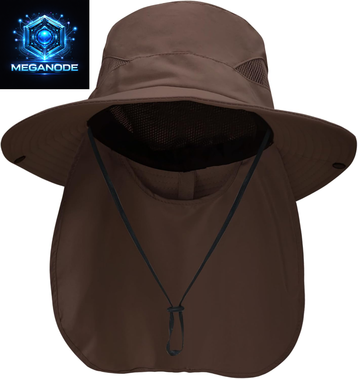 Sun Hats for Men Women with Neck Flap UPF 50+ UV Protection Wide Brim Bucket Hat Safari Hiking Fishing Hats