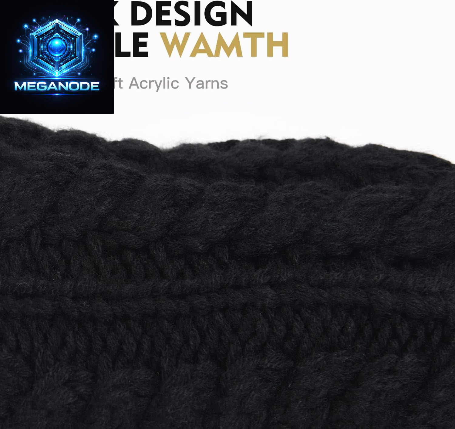 Ponytail Beanies with Tail Hole Warm Lined Knit Skull Beanie 