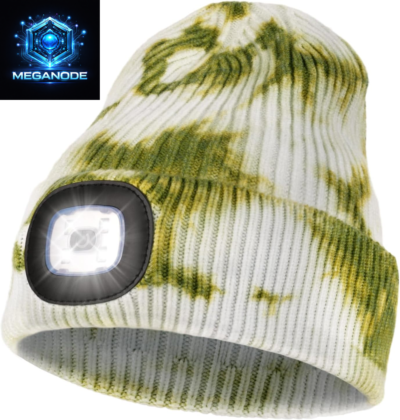 Unisex Hat with Light, USB Rechargeable Hands Free Headlamp LED Beanie