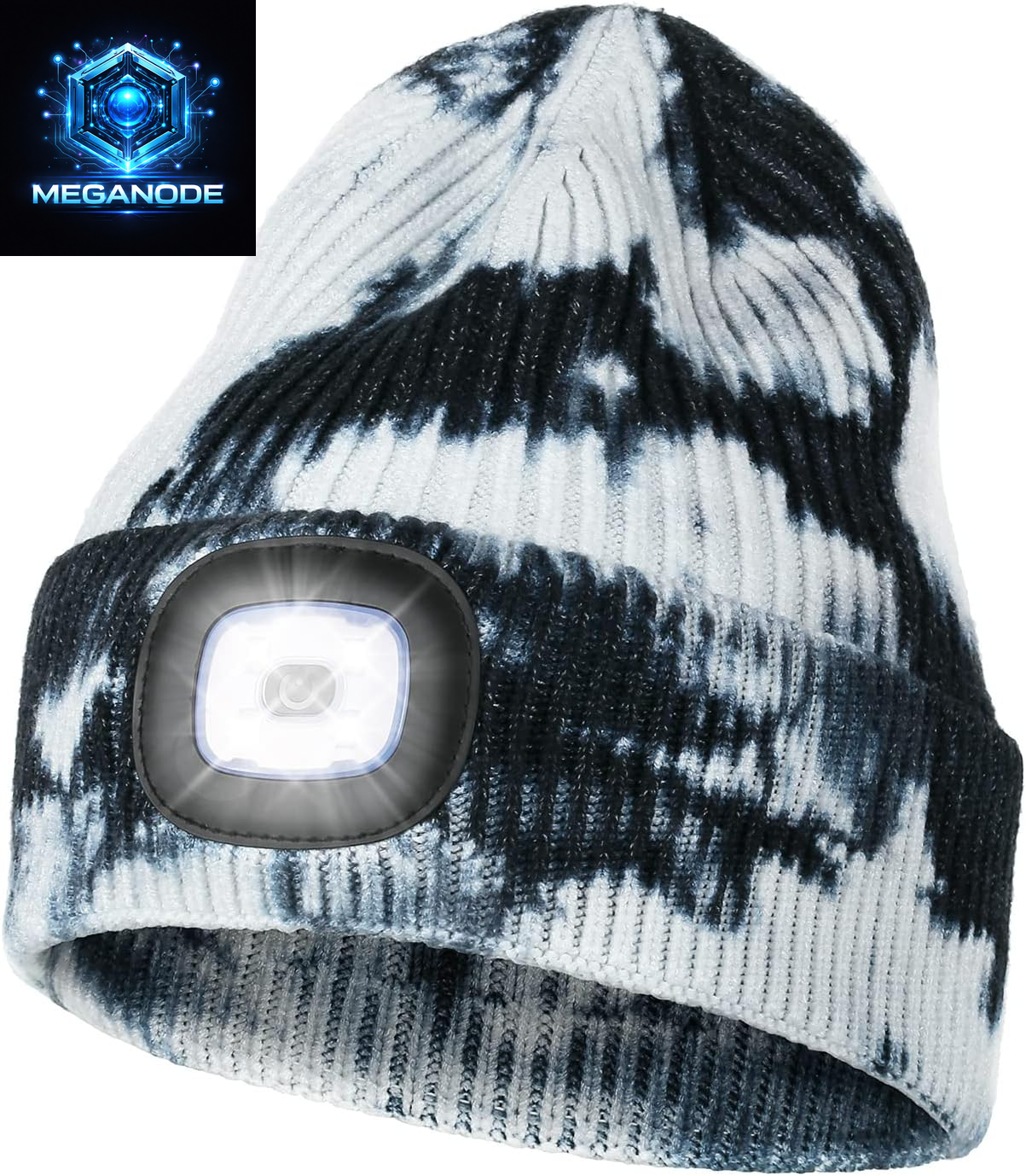 Unisex Hat with Light, USB Rechargeable Hands Free Headlamp LED Beanie
