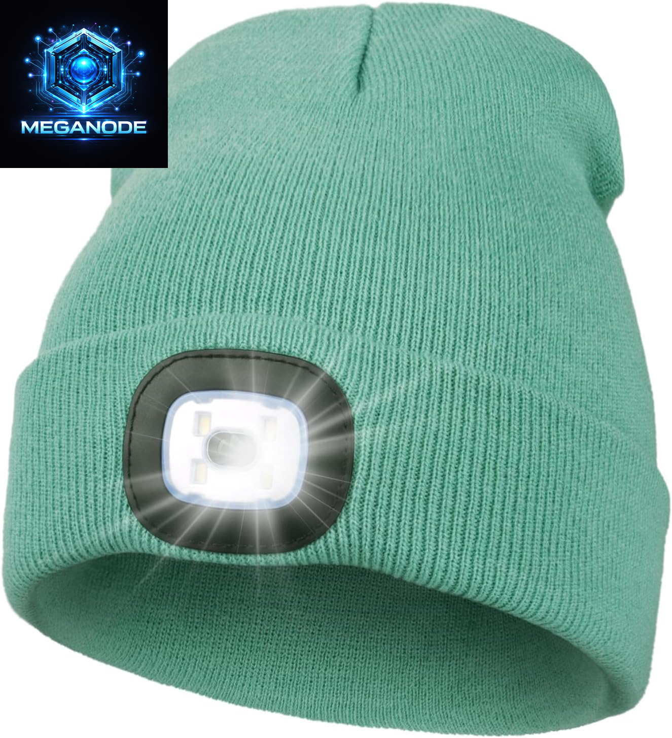 Unisex Hat with Light, USB Rechargeable Hands Free Headlamp LED Beanie