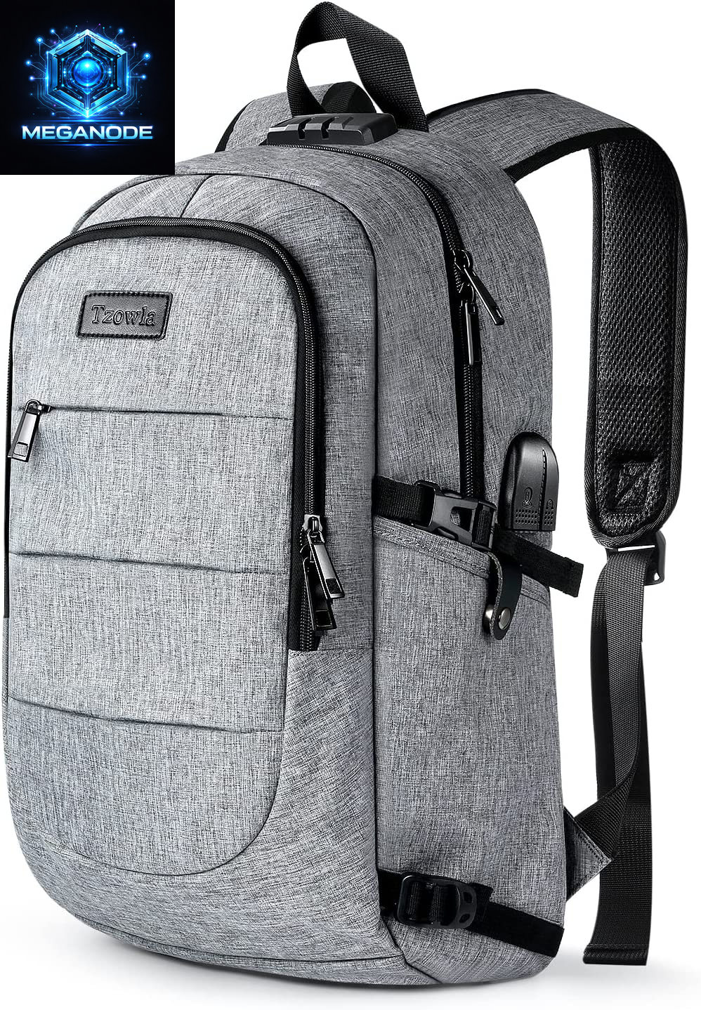 Travel Laptop Backpack Water Resistant Anti-Theft Bag with USB Charging Port and Lock 15.6 Inch Computer Business Backpacks for Women Men Work College Gift,Casual Daypack