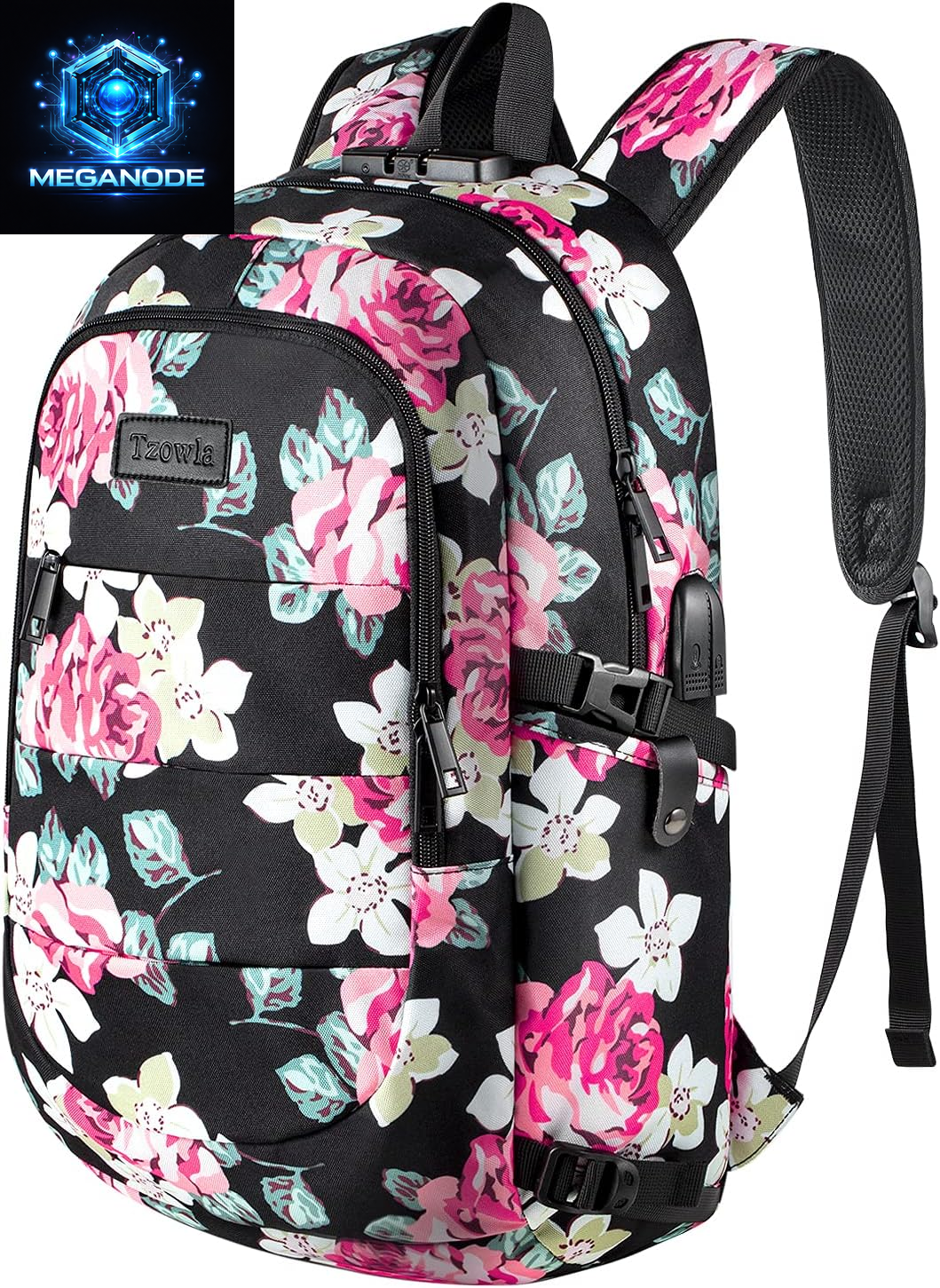 Travel Laptop Backpack Water Resistant Anti-Theft Bag with USB Charging Port and Lock 15.6 Inch Computer Business Backpacks for Women Men Work College Gift,Casual Daypack