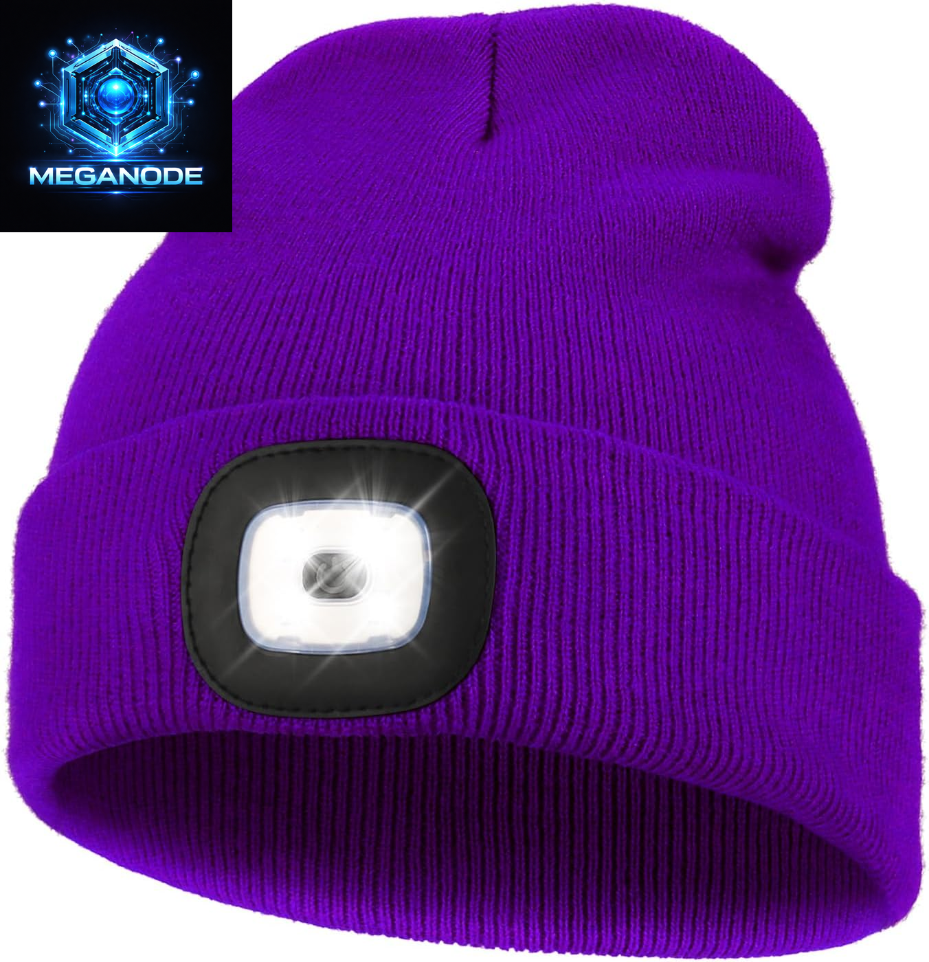 Unisex Hat with Light, USB Rechargeable Hands Free Headlamp LED Beanie