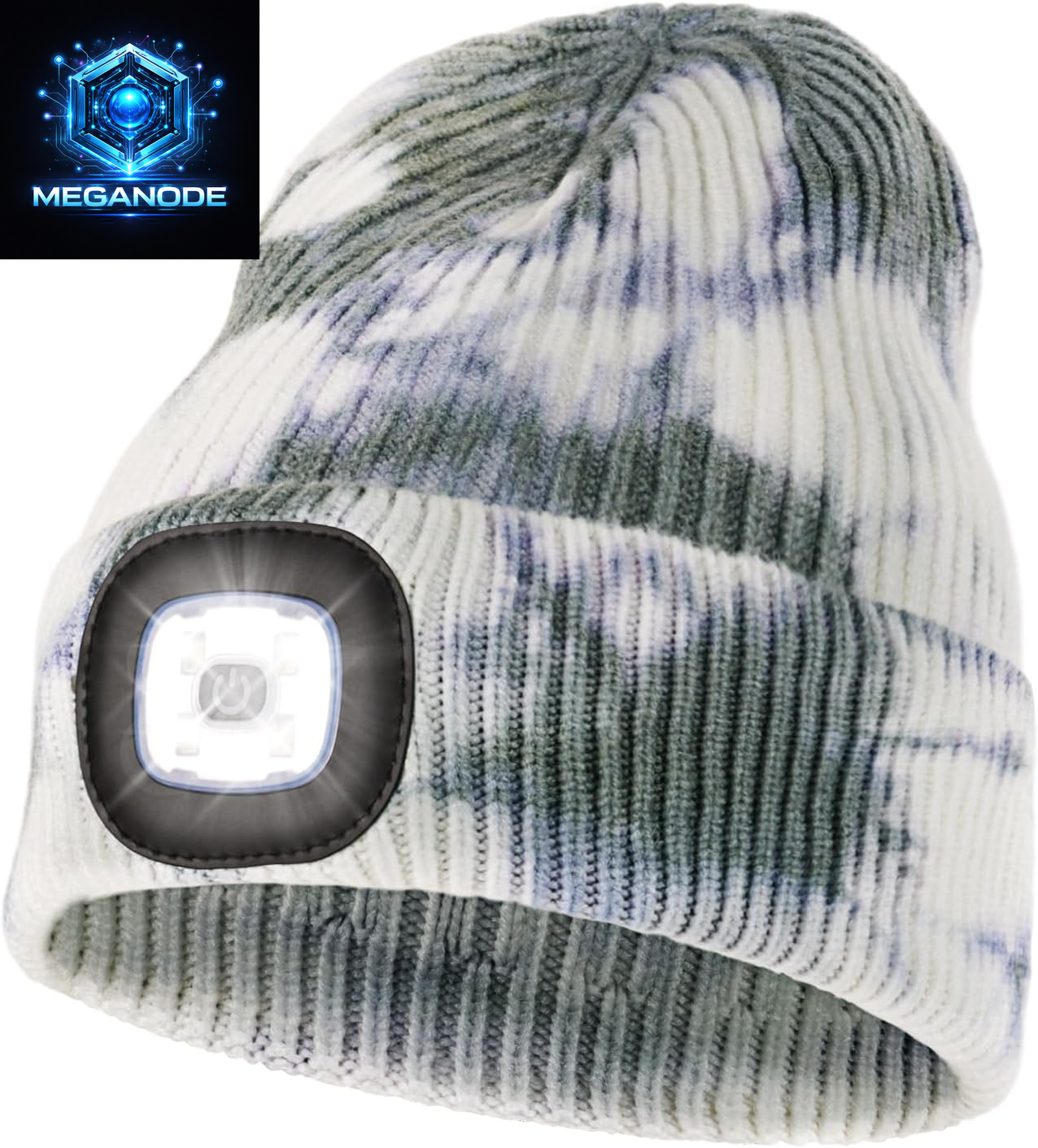 Unisex Hat with Light, USB Rechargeable Hands Free Headlamp LED Beanie