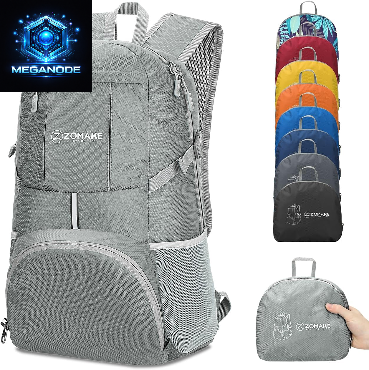 Lightweight Packable Backpack 35L, Light Foldable Backpacks Water Resistant 