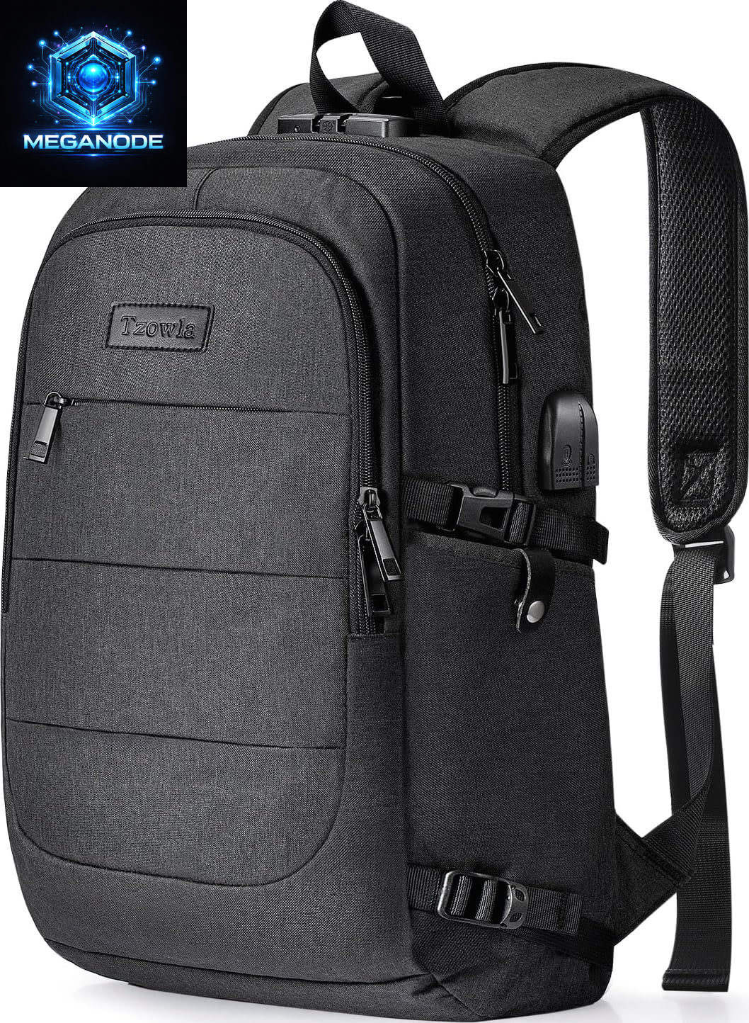 Travel Laptop Backpack Water Resistant Anti-Theft Bag with USB Charging Port and Lock 15.6 Inch Computer Business Backpacks for Women Men Work College Gift,Casual Daypack