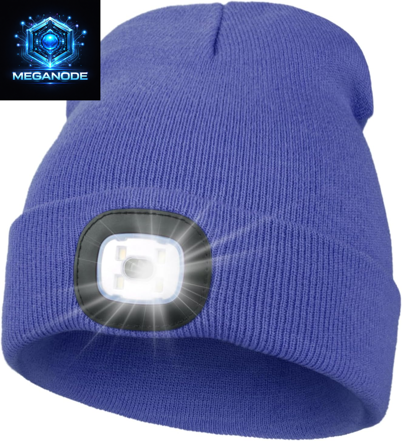 Unisex Hat with Light, USB Rechargeable Hands Free Headlamp LED Beanie