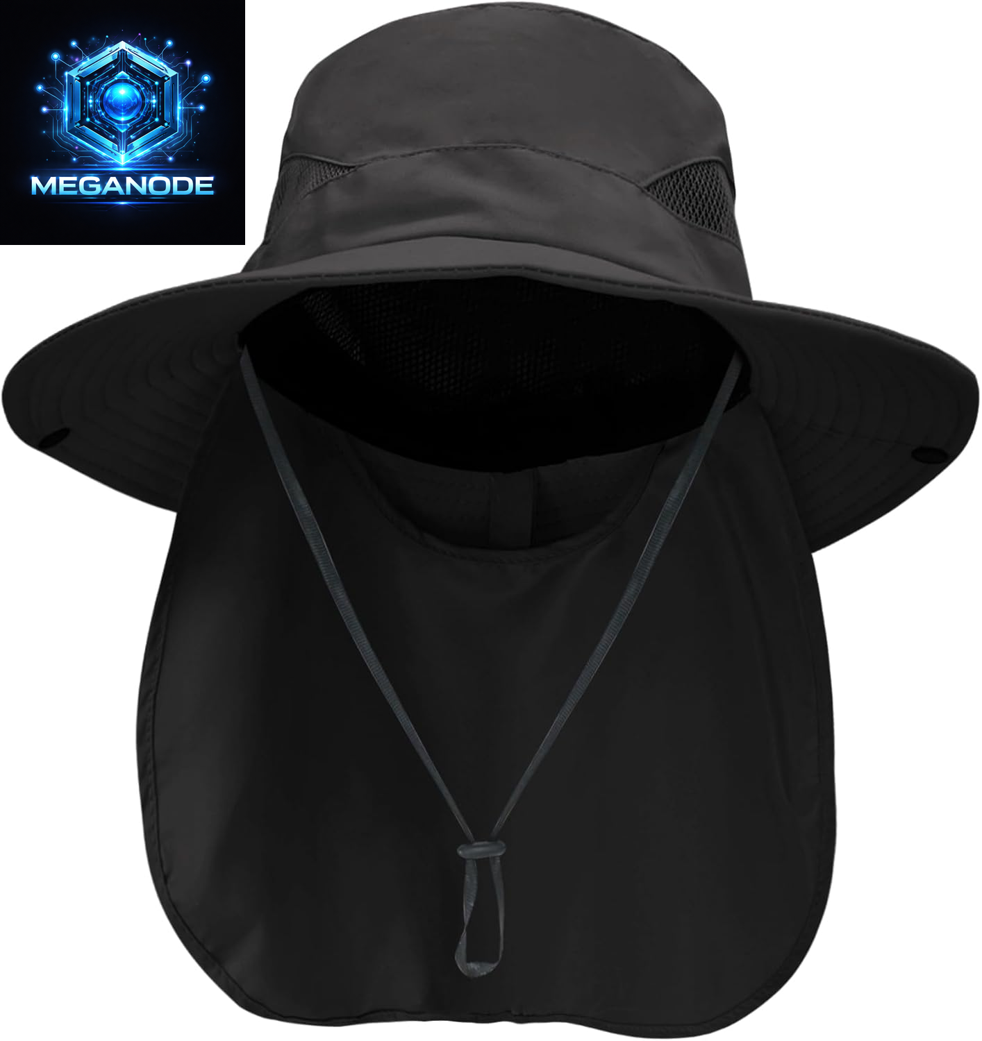 Sun Hats for Men Women with Neck Flap UPF 50+ UV Protection Wide Brim Bucket Hat Safari Hiking Fishing Hats