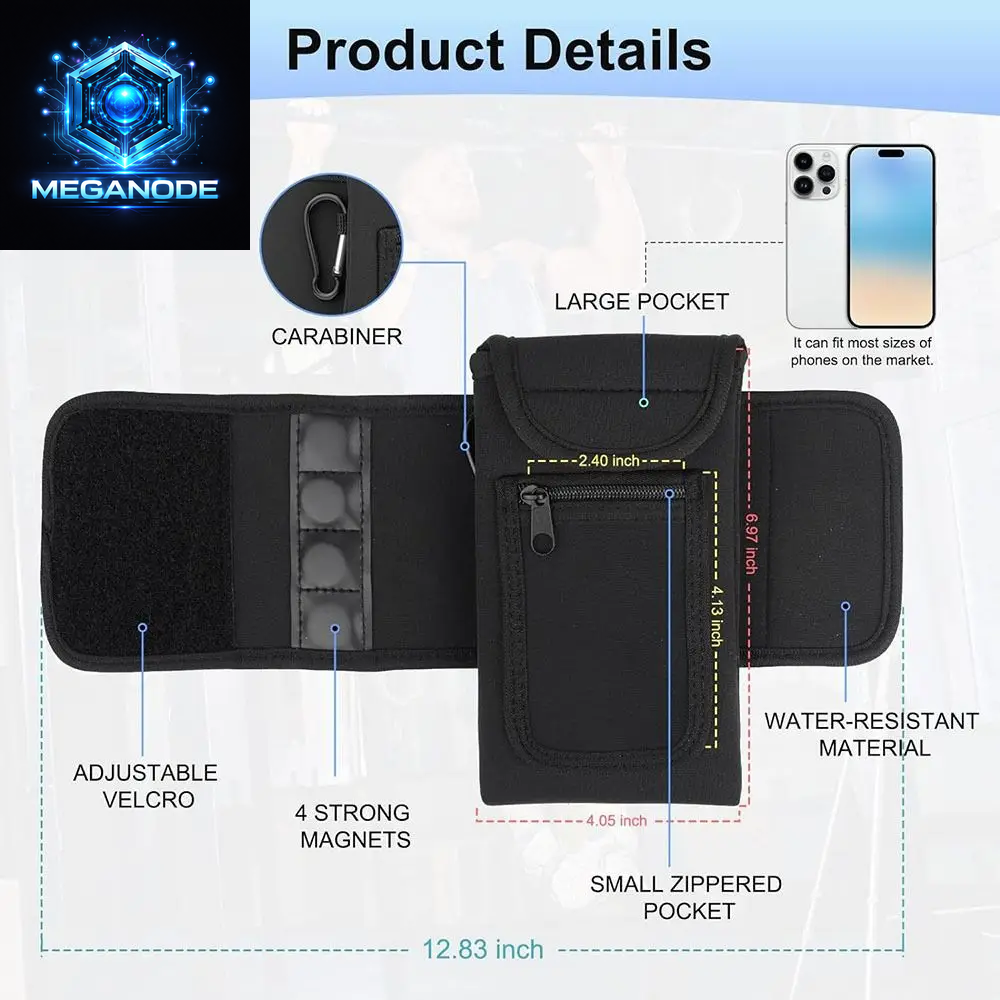 Magnetic Gym Water Bottle Bag Holder